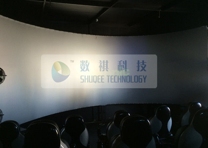 Movie Equipment Pneumatic 7D Cinema System Standard Red Chair With Leg Sweep