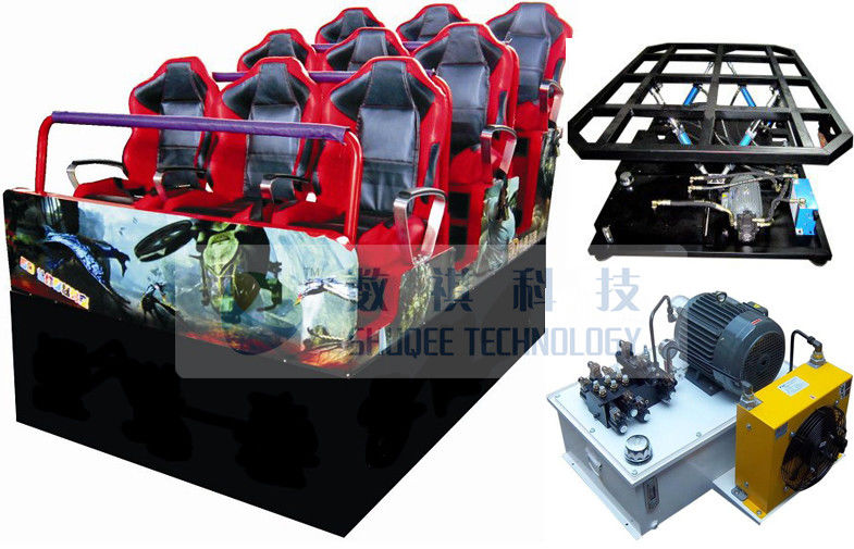 China Motion theater chair with 6 degree freedom motion seat , 6dof hydraulic cinema seat factory