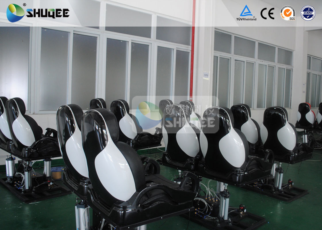 China Fiber Glass 7D Movie Theater With Luxury Leather Dynamic Motion Chair factory