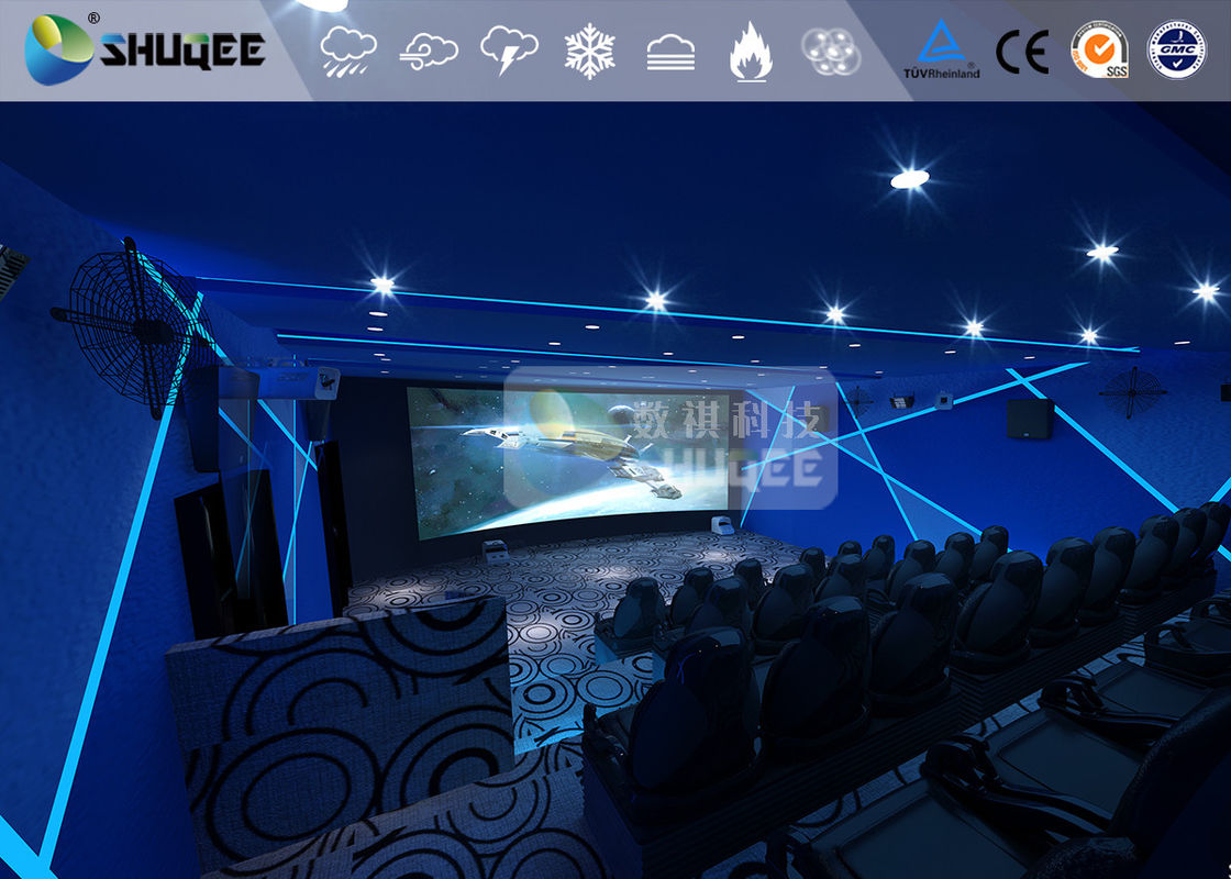 China Adventure 7d Movie Theater Equipment With 3DOF Electric Motion Chairs factory
