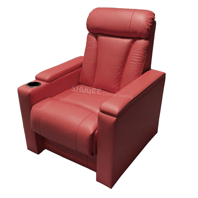 Red VIP Leather Cinema Sofa Retro Soft Movie Theater Seats SQ-M884 4