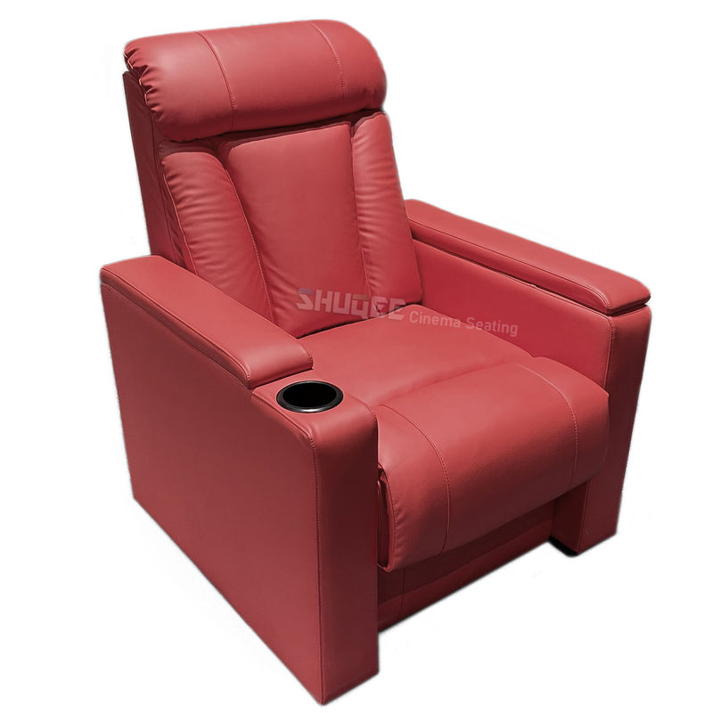 Red VIP Leather Cinema Sofa Retro Soft Movie Theater Seats SQ-M884 3