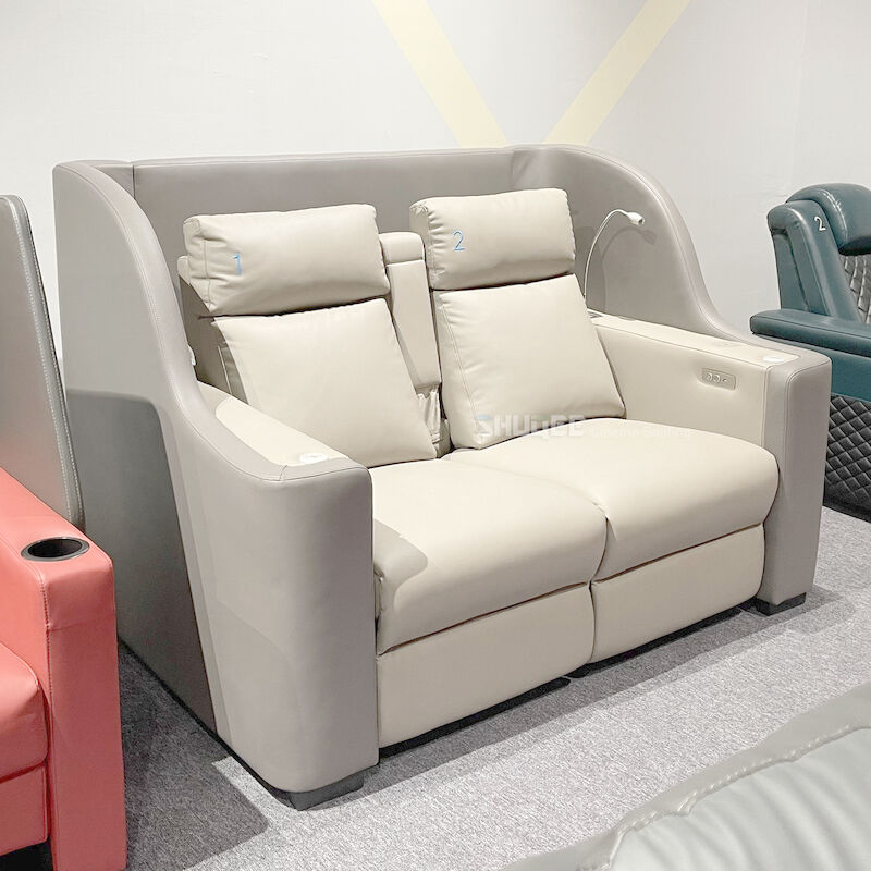 China Contemporary Home Cinema System With Couple VIP Seating With Colorful Design factory