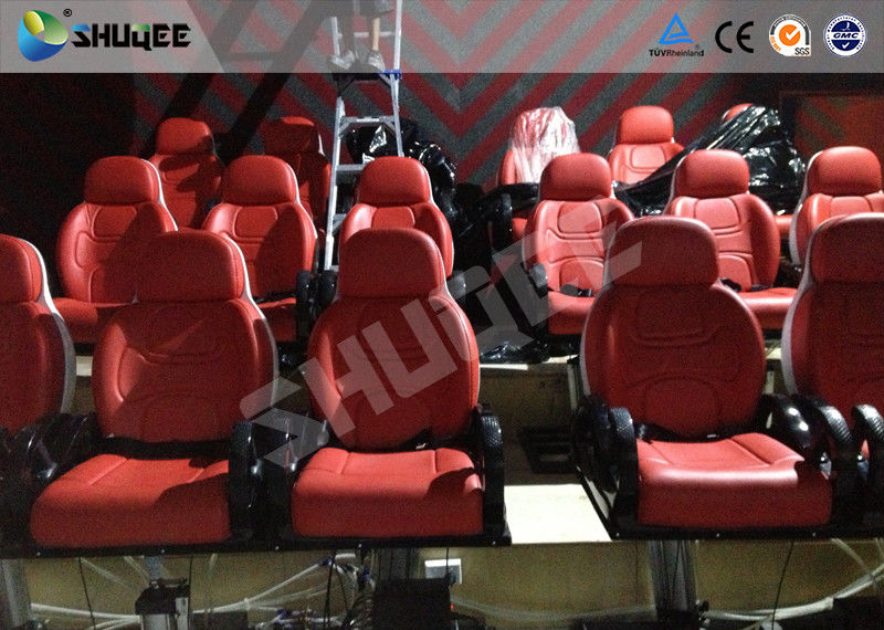 Comfortable red motion chair 7D movie theater of motion cinema equipment