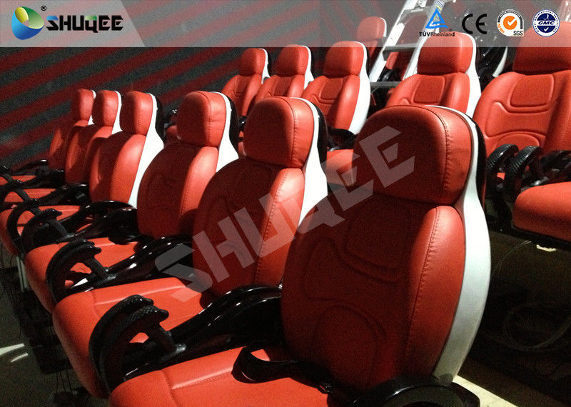 Comfortable red motion chair 7D movie theater of motion cinema equipment