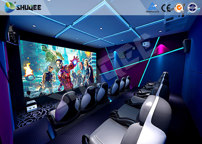 Shopping Mall 6D Cinema Equipment 6 Seats Motion Chairs Electric Pneumatic System