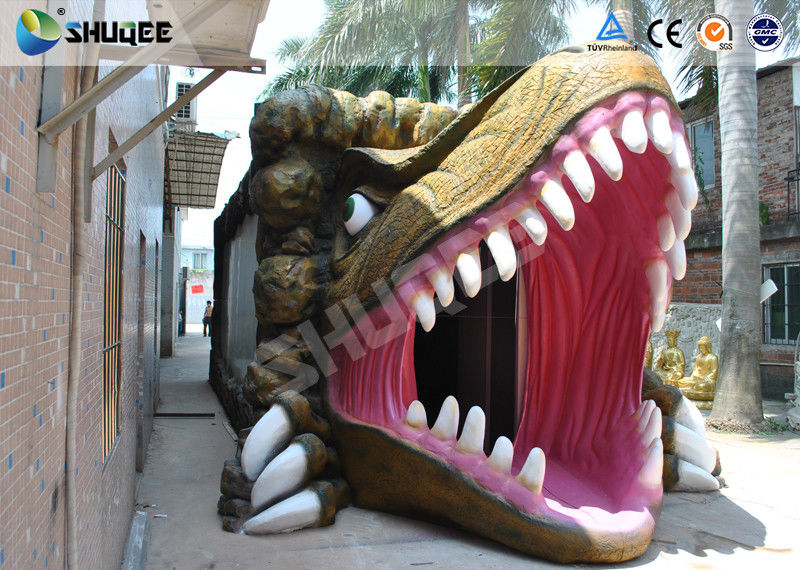 China Dinosaur Movie Theater Equipment With Red Comfortable Chairs factory