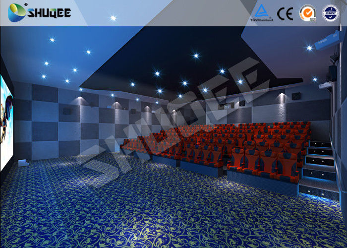 Attractive 5D Theater System 4DOF Motion Chairs With Special Effect
