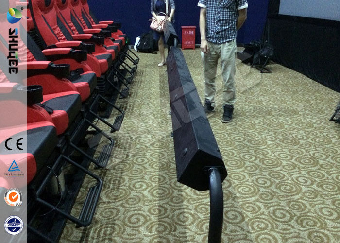 Stackable Imax Movie Theater Electronic 4DM  Motion Chair Red 4 Seats Per Set