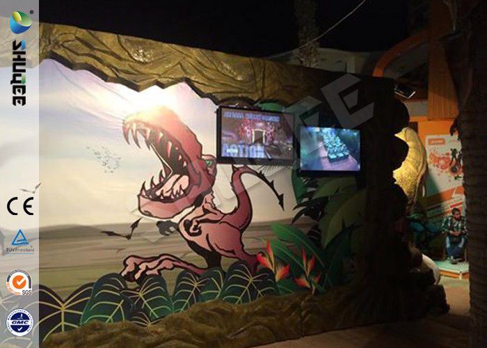 Removable Dinosaur Cabin 6D Movie Theater Motion Ride Hydraulic / Electric System