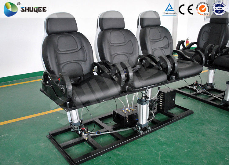 China Pneumatic / Electronic 7 D Movie Theater With Genuine Leather Chair factory