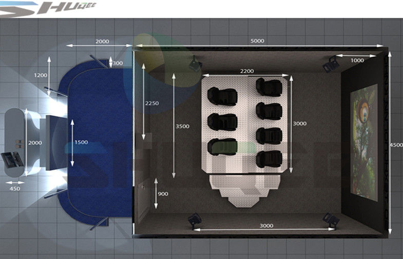 China 5D Motion Cinema System With Snow, Bubble, Rain,Wind, Lightning Effect System factory