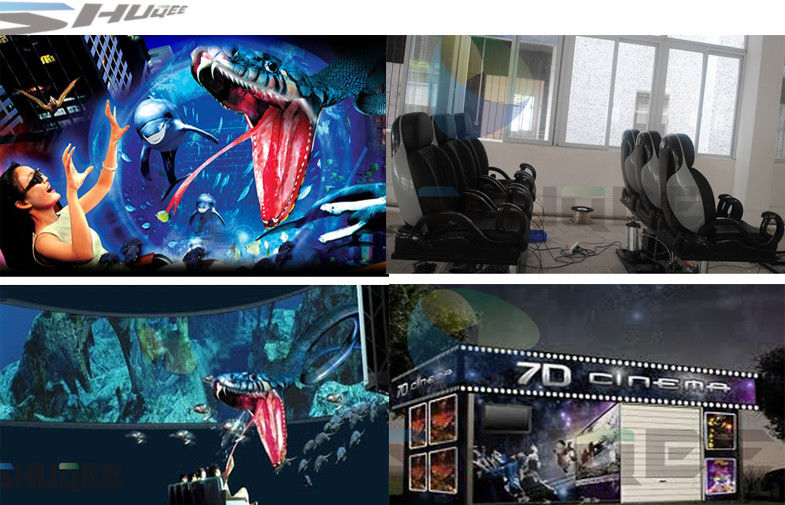 6 / 12 / 18 / 36 Persons 6D Movie Theater With Visual Impact, Special Effect System