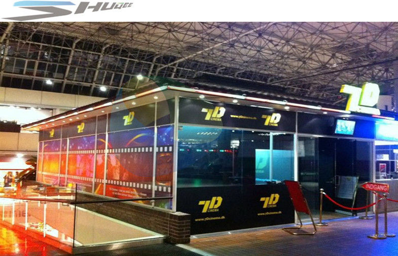 Shooting Gun Game 7D Movie Theater Hydraulic Platform Chairs for 6 People 3