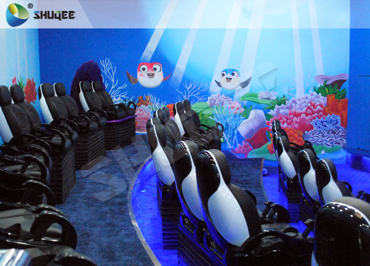 Animation 9D Movie Theater Stimulating 9D Cinema System With Curve Screen