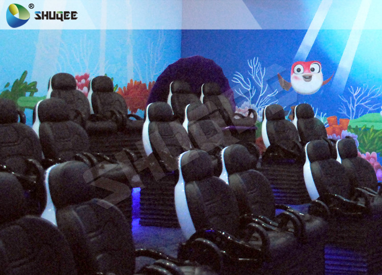 Animation 9D Movie Theater Stimulating 9D Cinema System With Curve Screen