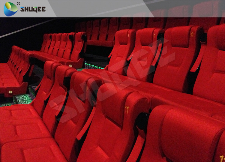 4D Movie Theater 4D Motion Cinema Seat 2Seats Spray Air, 55 Inch Or Customize