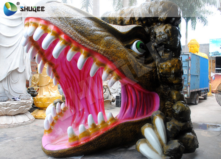 Green Cabin  5d Movie Theater With Black Luxury Seats , Eight Special Effecst