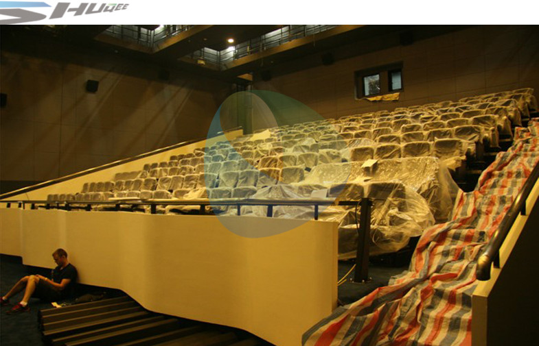4D Movie Theater Equipments 7.1 audio system with curved / flat Screen