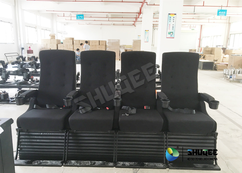 4D Cinema System 4D Movie Theater , Special Effect Motion Chair Voltage 220 / 380 V