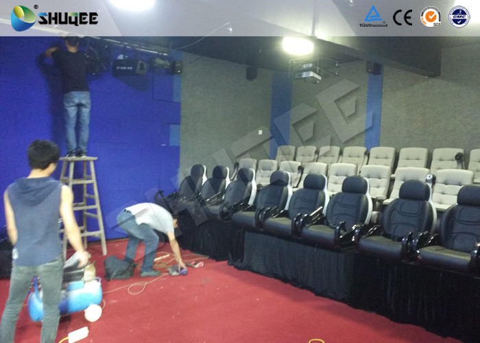 Game 7D Cinema System With Numerous Effects Set Up In Store Front , Walking Streets