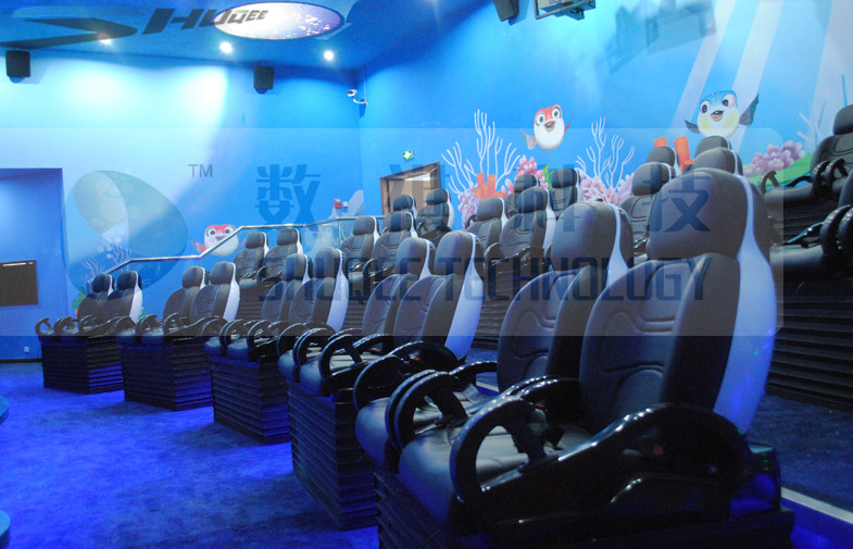 Theme Park 4D Cinema Equipment With Fire And Laser Effects