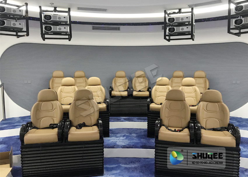 110 - 240V Electrics System 5D Movie Theater Red / Black Or Customized Color