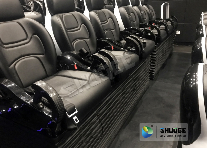 Unique 5D Cinema Simulator With Leather Seats And Low Noise Cylinder
