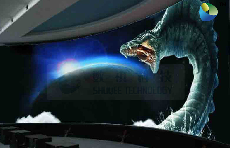 Luxury Design 3D Cinema System With Red Comfortable Seats And Newest Movies