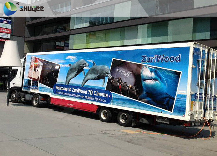 Customize Color Mobile 5D Cinema Truck  With 12 Seats / Xd Movie Theater