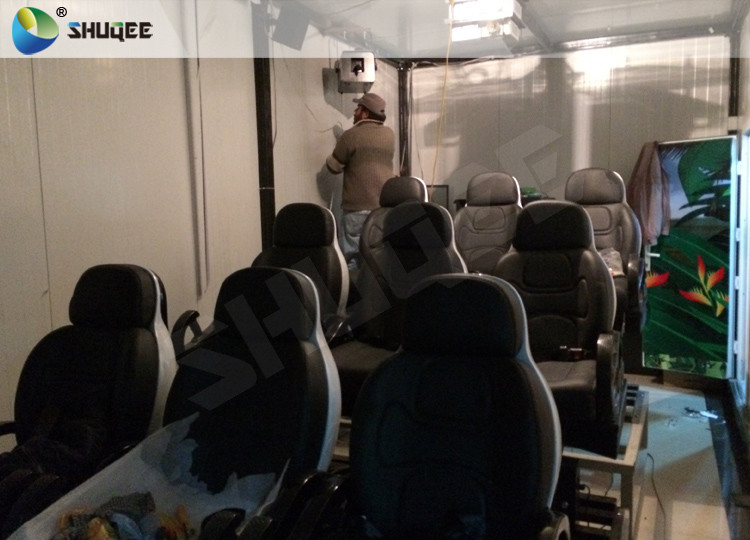 Red / Black 9D Movie Theater Motion Chair 3D Glasses For Shopping Mall