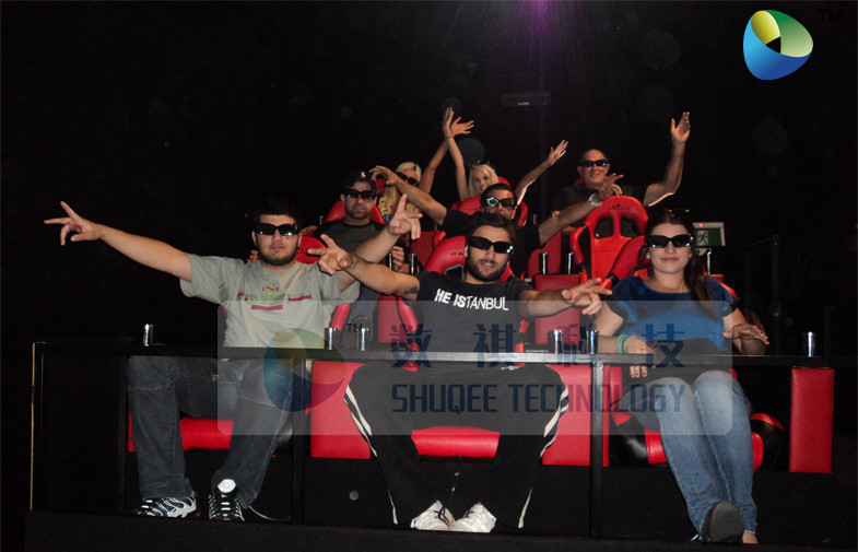 6DOF Hydraulic / Electronics Motion Theater Chair For Shopping Mall