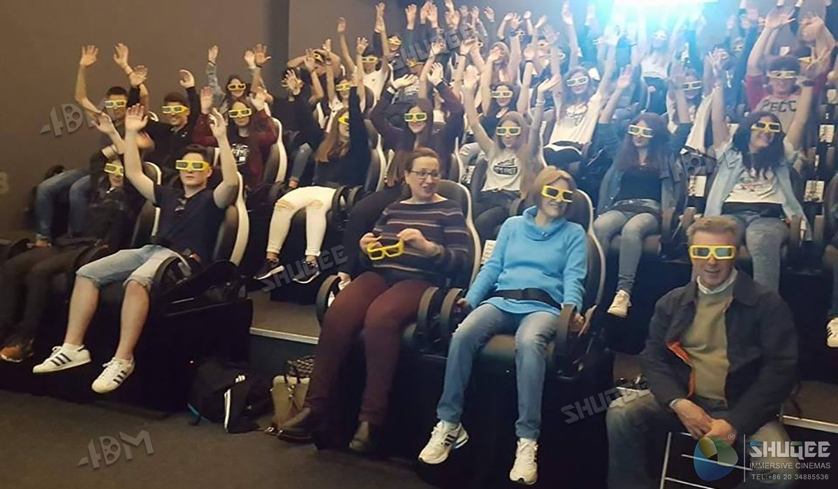 Amazing 5D Interactive Theater Mini Cabin Cinema Luxury Seats / 5D Cinema Equipment