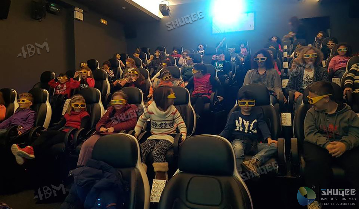 Amazing 5D Interactive Theater Mini Cabin Cinema Luxury Seats / 5D Cinema Equipment
