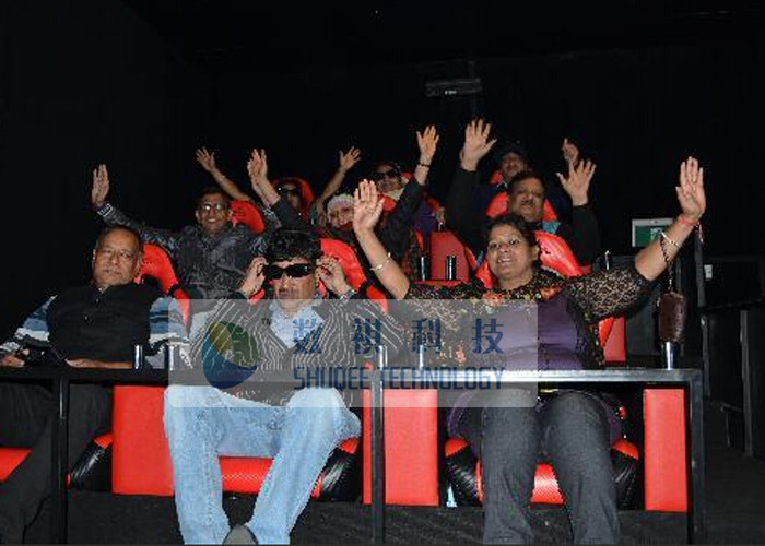 9 Seats 6 DOF Motion Theater Chair With Leg Tickle And Vibration Effect