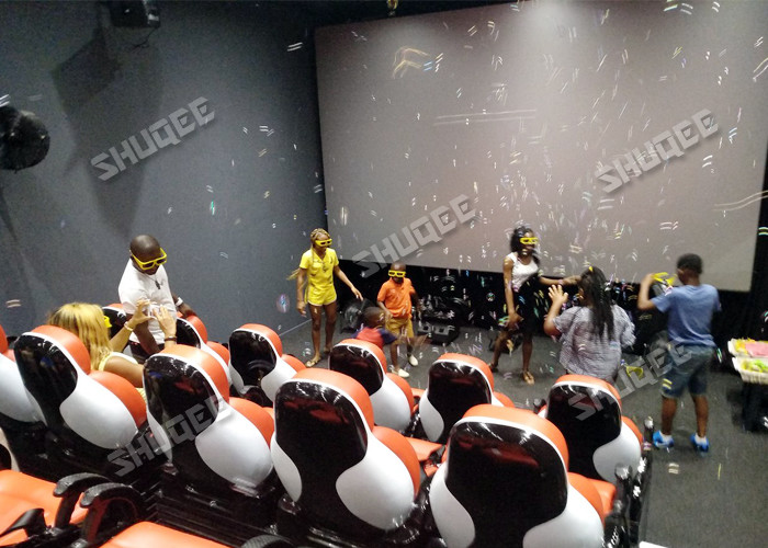 Interactive 7D Movie Theater / 5D Motion Cinema Motion Seat Theater Simulator Amazing