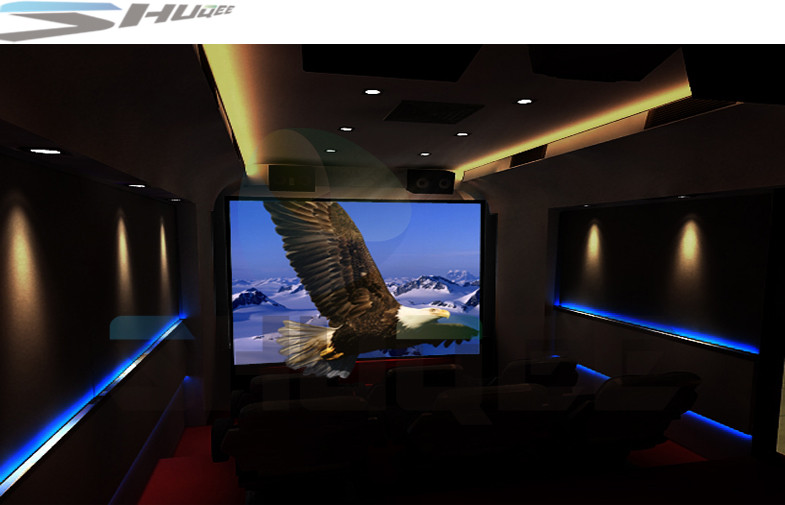 Truck Simulation Mini Mobile 5D Cinema With 6 , 9 , 12 Seats