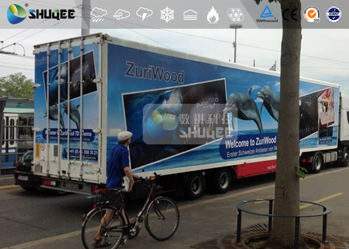 Mobile Truck 7D Movie Theater Cinema Equipment Special Effect Luxury Motion Chairs