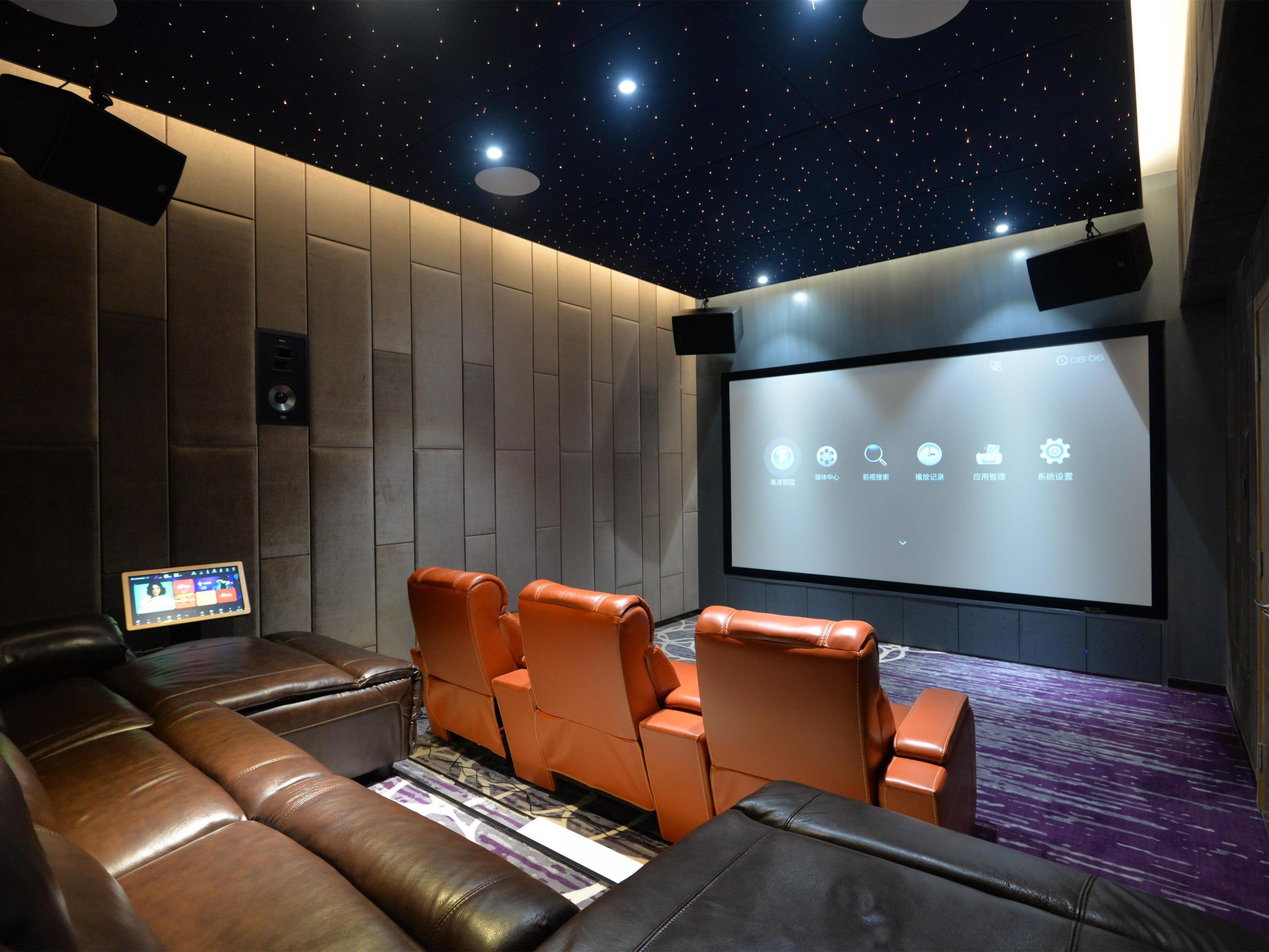 Luxury Home Cinema Couple Red VIP Leather Cinema Sofa Retro Soft Movie Theater Seats