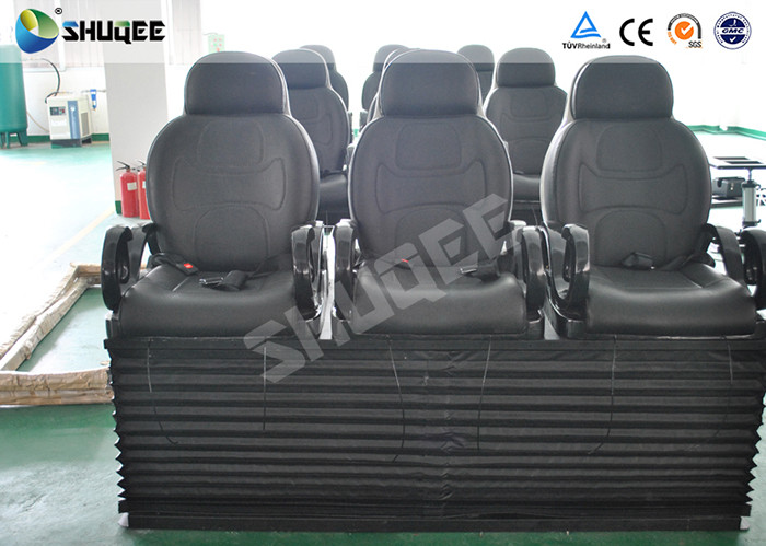 Electric 5D Cinema Equipment With Black Motion Chair , Provide Accurate Motion Effect
