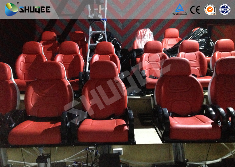 Comfortable red motion chair 7D movie theater of motion cinema equipment