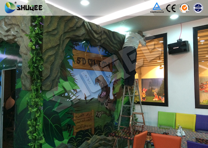 Interactive 7D Movie Theater Box With Specail Design , Like Dinosaur Box