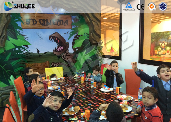Interactive 7D Movie Theater Box With Specail Design , Like Dinosaur Box