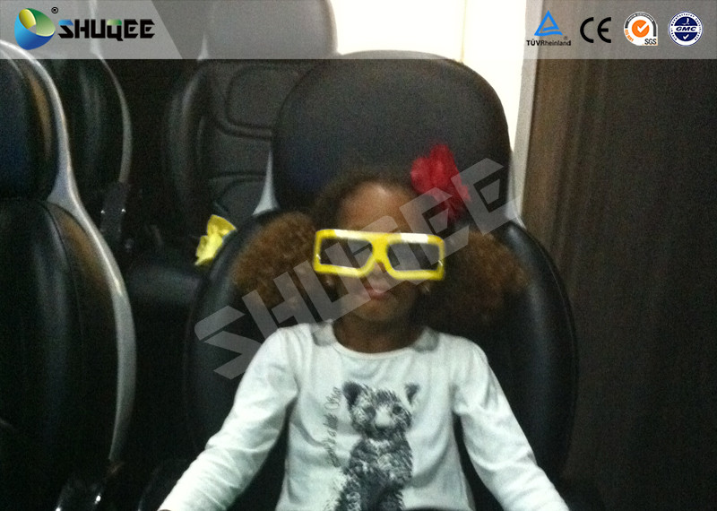 Blue 5D Theater System Children Favorable Simulator  Amusement Park