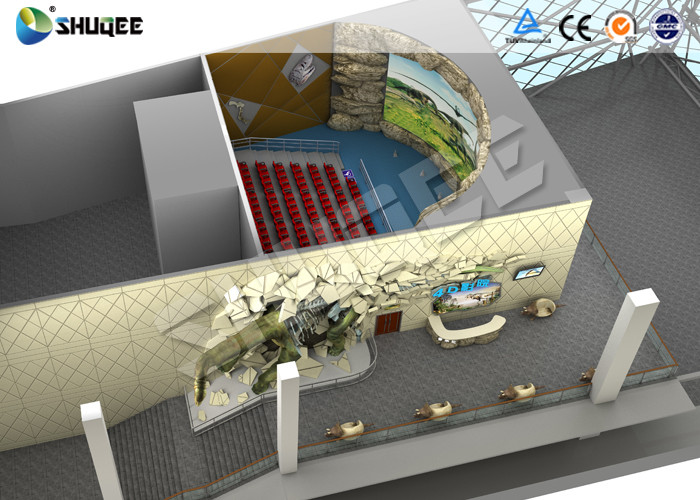 Large Screen 4D Cinema Equipment Project With Pneumatic Motion Chair