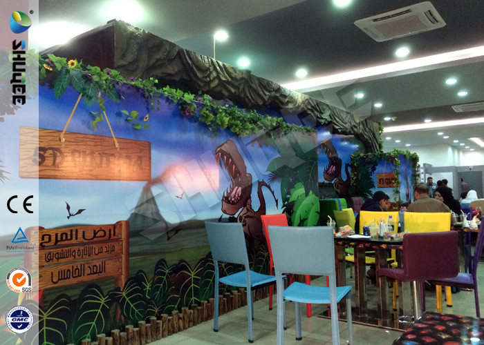 Stimulating Thriller 6D Movie Theater With Lightning / Rain Digital Special Effect