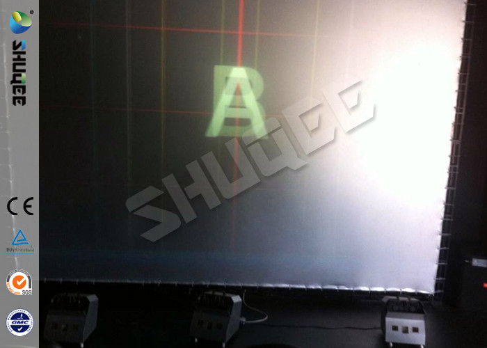 Large Silver Screen 7 D Movie Theater Special Effect Leather Fiberglass