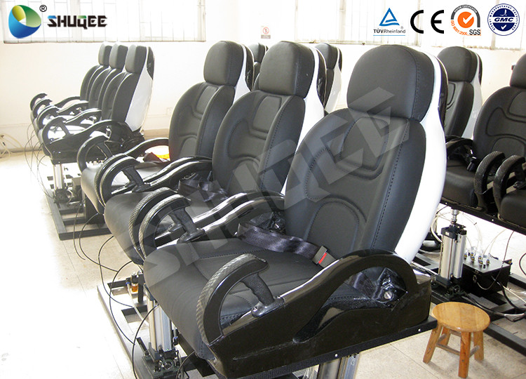 Electronic Motion 5D Cinema System Black Genuine Leather For Shopping Mall